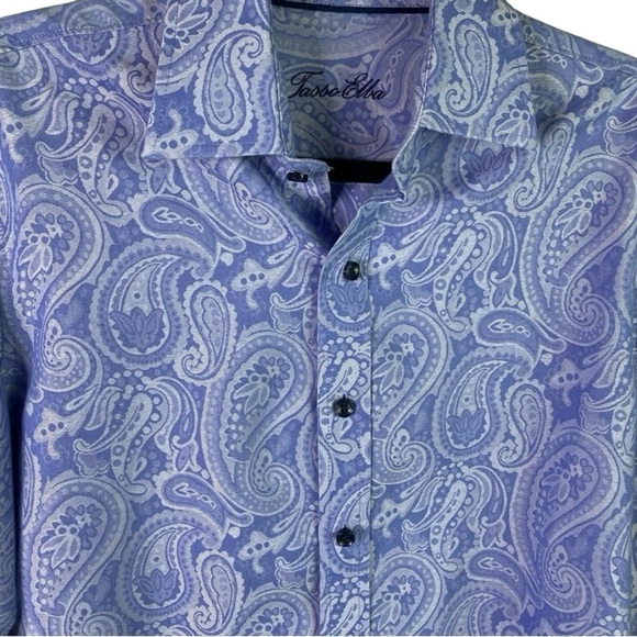 Mens Blue Dress Shirt Button Down - Picture 2 of 5